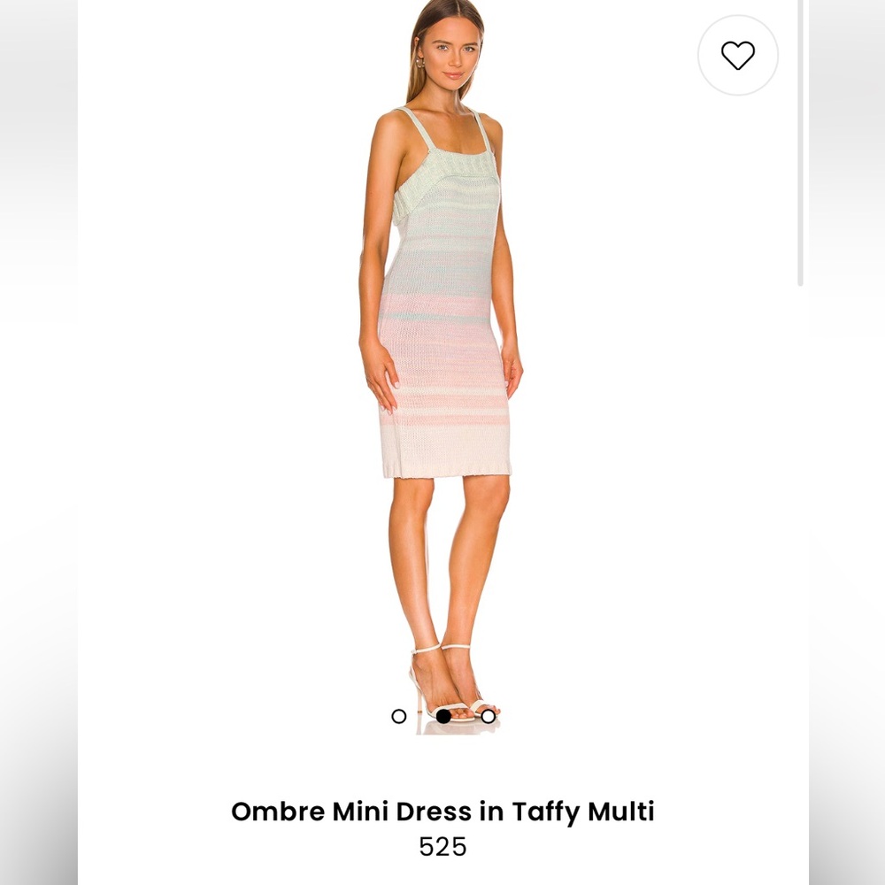 525 America Striped Ombre Mini Dress in Taffy Beach Knit Crochet Revolve $138